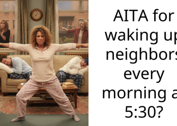 AITA for waking up neighbors every morning at 5:30?