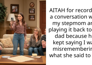 AITAH for recording a conversation with my stepmom and playing it back to my dad because he kept saying I was misremembering what she said to me