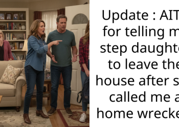 Update : AITA for telling my step daughter to leave the house after she called me a home wrecker?