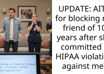 UPDATE: AITA for blocking my friend of 10 years after she committed a HIPAA v***ation against me?