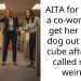 AITA for telling a co-worker to get her shitty dog out of my cube after she called me a weirdo