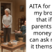 AITA for telling my brother that if my parents need money they can ask me for it themselves.