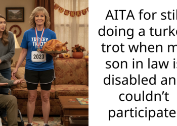 AITA for still doing a turkey trot when my son in law is disabled and couldn’t participate.