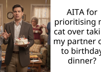 AITA for prioritising my cat over taking my partner out to birthday dinner?