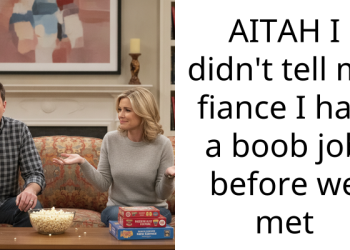 AITAH I didn’t tell my fiance I had a b**b job before we met