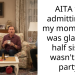 AITA for admitting to my mom that I was glad my half sister wasn’t at a party?