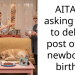 AITAH: asking aunt to delete post of my newborn’s birth…
