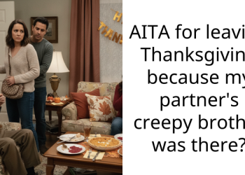 AITA for leaving Thanksgiving because my partner’s creepy brother was there?