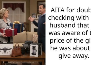 AITA for double checking with my husband that he was aware of the price of the gifts he was about to give away.
