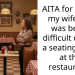 AITA for telling my wife she was being difficult due to a seating issue at the restaurant?