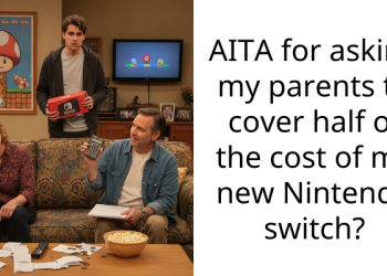 AITA for asking my parents to cover half of the cost of my new Nintendo switch?