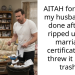 AITAH for telling my husband I’m done after he ripped up our marriage certificate and threw it in the trash ?