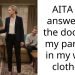 AITA for answering the door for my parents in my work clothes?
