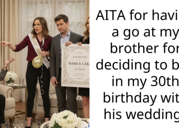 AITA for having a go at my brother for deciding to box in my 30th birthday with his wedding?