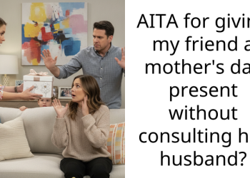 AITA for giving my friend a mother’s day present without consulting her husband?