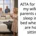 AITA for telling my wife her parents cannot sleep in our bed when they are house sitting?