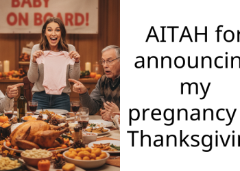 AITAH for announcing my pregnancy at Thanksgiving