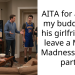 AITA for asking my buddy and his girlfriend to leave a March Madness watch party