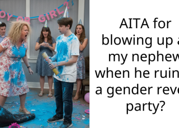 AITA for blowing up at my nephew when he ruined a gender reveal party?
