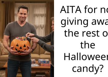 AITA for not giving away the rest of the Halloween candy?