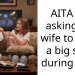 AITA for asking my wife to wear a big shirt during s*x ?