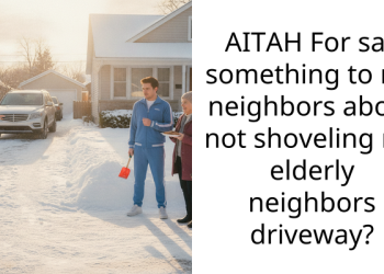 AITAH For say something to my neighbors about not shoveling my elderly neighbors driveway?