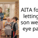 AITA for not letting my son wear an eye patch?