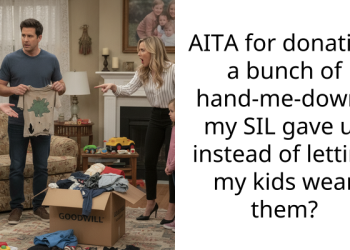 AITA for donating a bunch of hand-me-downs my SIL gave us instead of letting my kids wear them?
