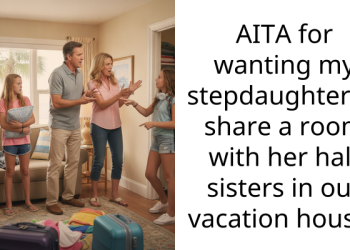 AITA for wanting my stepdaughter to share a room with her half sisters in our vacation house?