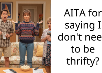AITA for saying I don’t need to be thrifty?