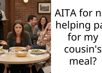 AITA for not helping pay for my cousin’s meal?