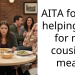 AITA for not helping pay for my cousin’s meal?