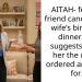 AITAH- female friend cancel’s her wife’s birthday dinner but suggests I give her the cake I ordered and paid for.
