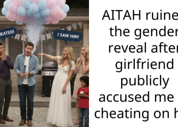 AITAH ruined the gender reveal after girlfriend publicly accused me of cheating on her
