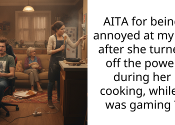 AITA for being annoyed at my GF after she turned off the power during her cooking, while I was gaming ?