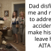 Dad disfigured me and refuses to address it- i accidentally make his fiancé leave him. AITAH?