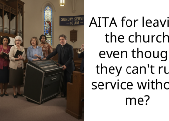 AITA for leaving the church even though they can’t run service without me?