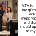 AITA for telling my gf that she acted inappropriately and that she should apologise to my ex?