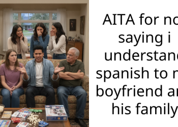 AITA for not saying i understand spanish to my boyfriend and his family