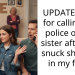 UPDATE. AITA for calling the police on my sister after she snuck shellfish in my food.