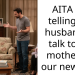 AITA for telling my husband to talk to his mother re: our newborn