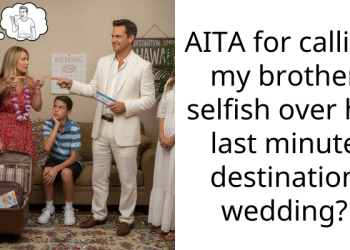 AITA for calling my brother selfish over his last minute destination wedding?