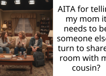 AITA for telling my mom it needs to be someone else’s turn to share a room with my cousin?