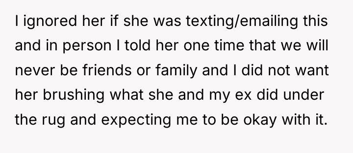 I ignored her if she was texting/emailing this and in...