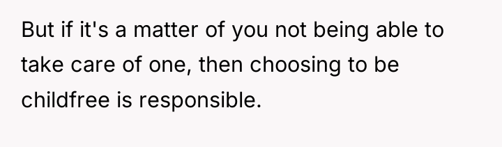 But if it's a matter of you not being able...