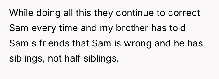 While doing all this they continue to correct Sam every...