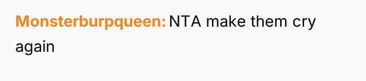 Monsterburpqueen NTA make them cry again
