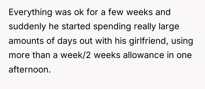 Everything was ok for a few weeks and suddenly he...