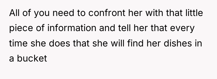 All of you need to confront her with that little...