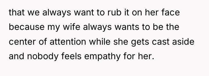 that we always want to rub it on her face...